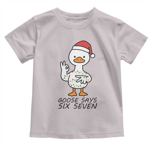67 Six Seven Chirtsmas Meme Toddler T Shirt Funny Silly Goose TS14 Ice Gray Print Your Wear