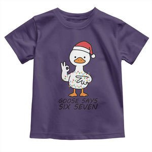 67 Six Seven Chirtsmas Meme Toddler T Shirt Funny Silly Goose TS14 Purple Print Your Wear