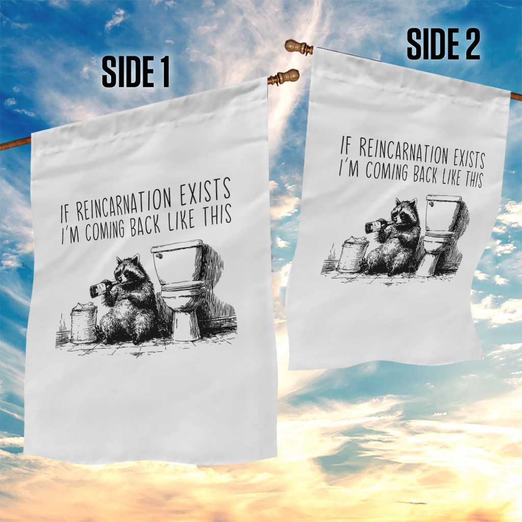 Funny Drunk Raccoon Garden Flag Trashed Panda Meme TS14 Print Your Wear