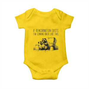 Funny Drunk Raccoon Baby Onesie Trashed Panda Meme TS14 Daisy Print Your Wear
