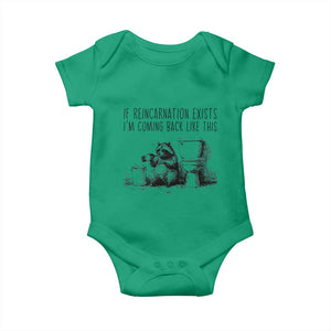 Funny Drunk Raccoon Baby Onesie Trashed Panda Meme TS14 Irish Green Print Your Wear