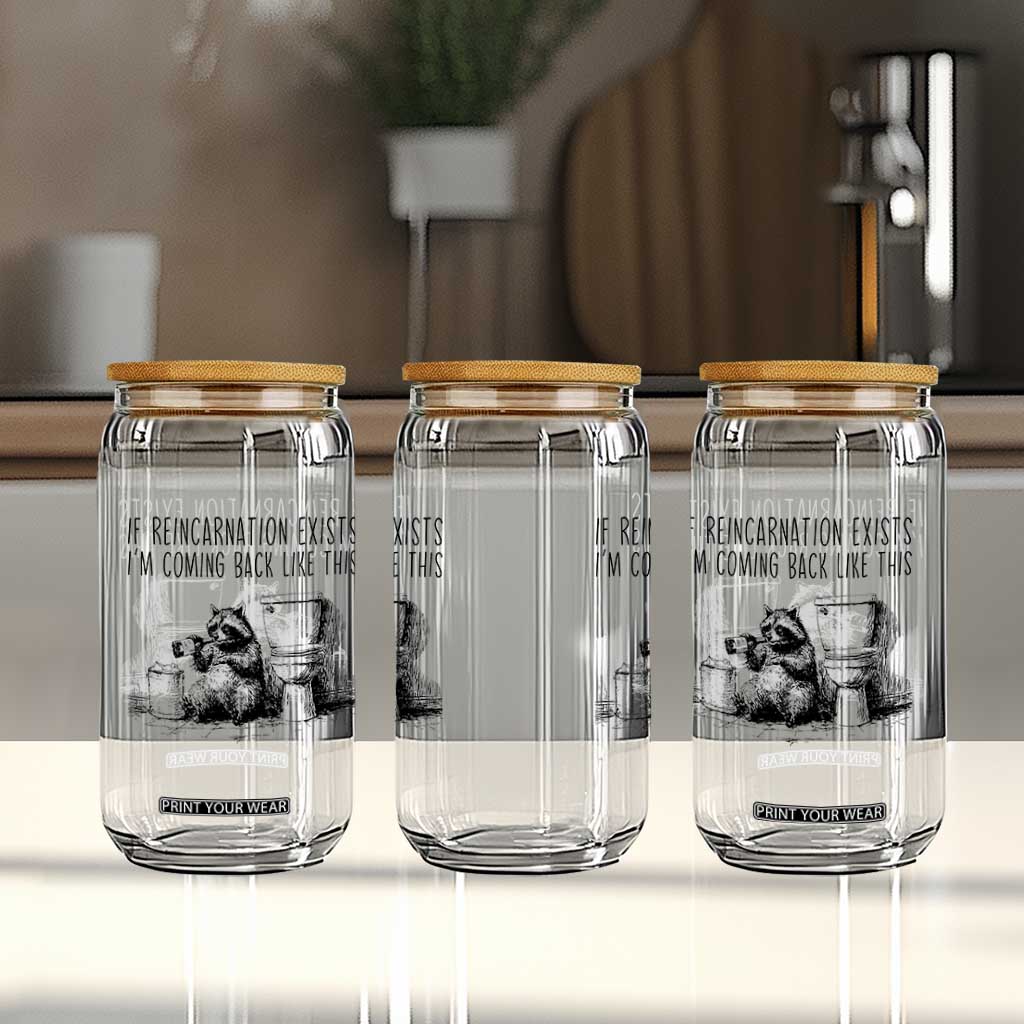 Funny Drunk Raccoon Glass Can Trashed Panda Meme TS14 Print Your Wear