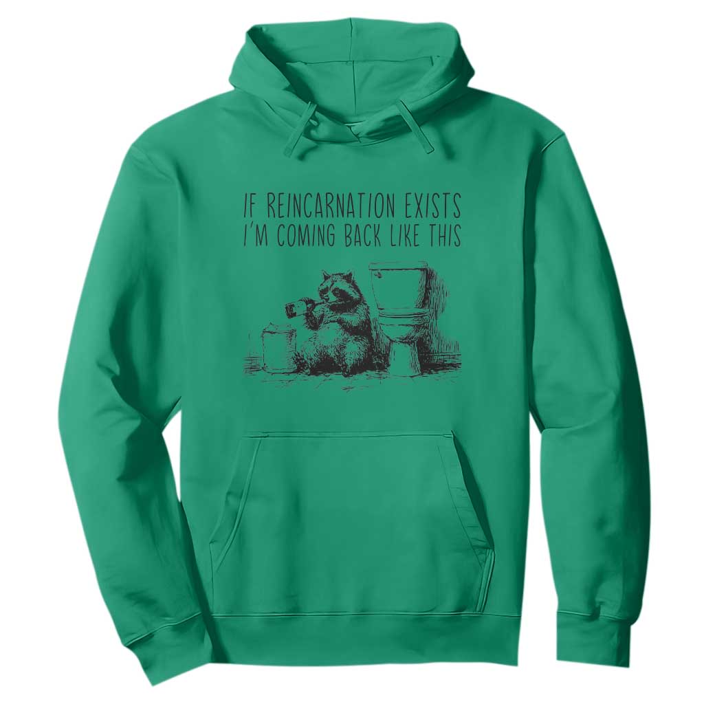 Funny Drunk Raccoon Hoodie Trashed Panda Meme TS14 Irish Green Print Your Wear