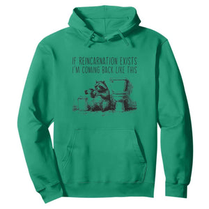 Funny Drunk Raccoon Hoodie Trashed Panda Meme TS14 Irish Green Print Your Wear