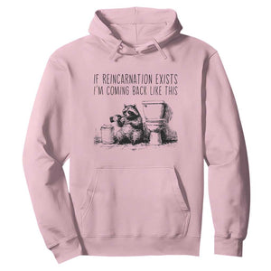 Funny Drunk Raccoon Hoodie Trashed Panda Meme TS14 Light Pink Print Your Wear