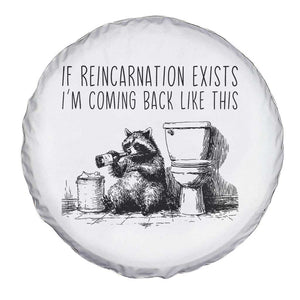 Funny Drunk Raccoon Spare Tire Cover Trashed Panda Meme TS14 Print Your Wear