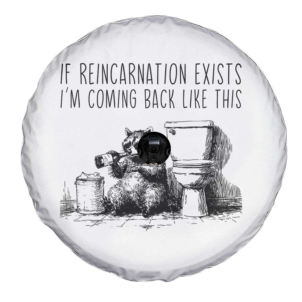 Funny Drunk Raccoon Spare Tire Cover Trashed Panda Meme TS14 Print Your Wear