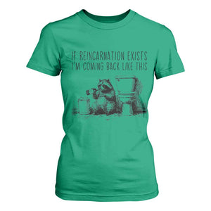 Funny Drunk Raccoon T Shirt For Women Trashed Panda Meme TS14 Irish Green Print Your Wear