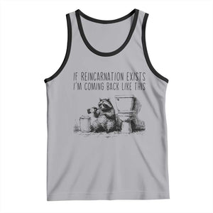 Funny Drunk Raccoon Tank Top Trashed Panda Meme TS14 Athletic Heather Black Print Your Wear