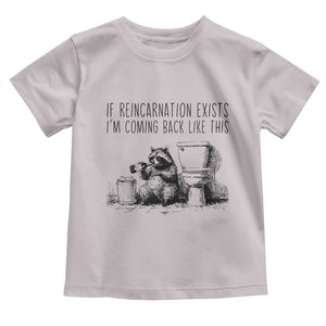 Funny Drunk Raccoon Toddler T Shirt Trashed Panda Meme TS14 Ice Gray Print Your Wear