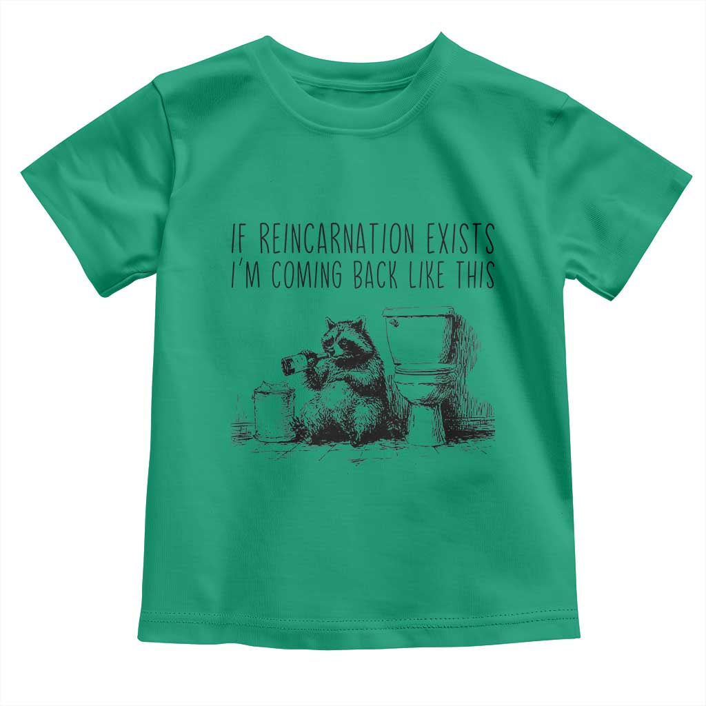 Funny Drunk Raccoon Toddler T Shirt Trashed Panda Meme TS14 Irish Green Print Your Wear