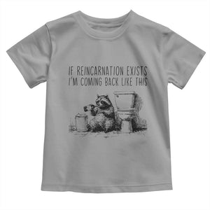 Funny Drunk Raccoon Toddler T Shirt Trashed Panda Meme TS14 Sport Gray Print Your Wear