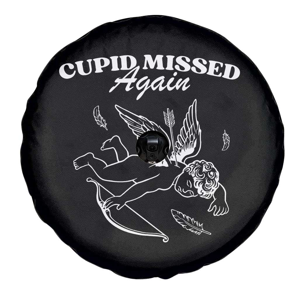 Funny Anti Valentine Spare Tire Cover Cupid Missed Again TS14 Print Your Wear