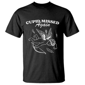 Funny Anti Valentine T Shirt Cupid Missed Again TS14 Black Print Your Wear