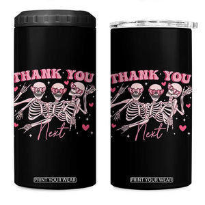 Funny Skeleton Anti Valentines 4 in 1 Can Cooler Tumbler TS14 One Size: 16 oz Black Print Your Wear