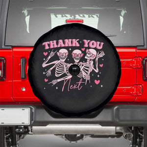 Funny Skeleton Anti Valentines Spare Tire Cover TS14 Black Print Your Wear