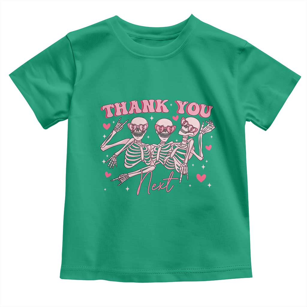 Funny Skeleton Anti Valentines Toddler T Shirt TS14 Irish Green Print Your Wear