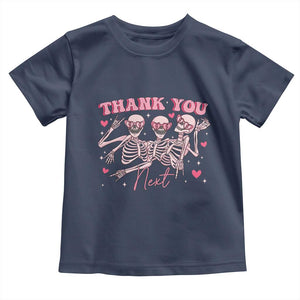 Funny Skeleton Anti Valentines Toddler T Shirt TS14 Navy Print Your Wear