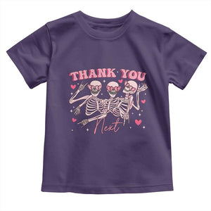Funny Skeleton Anti Valentines Toddler T Shirt TS14 Purple Print Your Wear