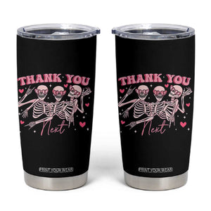 Funny Skeleton Anti Valentines Tumbler Cup TS14 Black Print Your Wear
