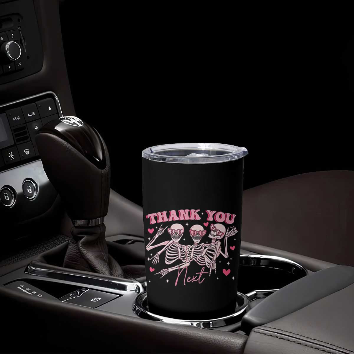Funny Skeleton Anti Valentines Tumbler Cup TS14 Print Your Wear