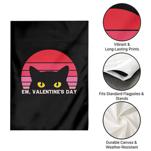 Funny Black Cat Anti Valentine Meme Garden Flag TS14 Print Your Wear