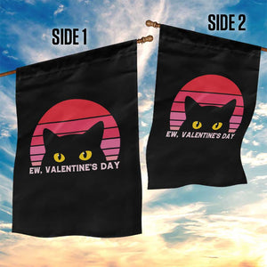 Funny Black Cat Anti Valentine Meme Garden Flag TS14 Print Your Wear