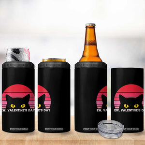 Funny Black Cat Anti Valentine Meme 4 in 1 Can Cooler Tumbler TS14 Print Your Wear