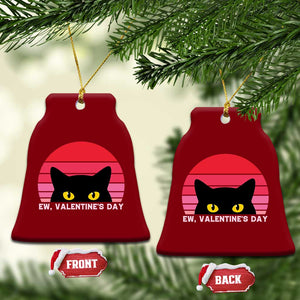 Funny Black Cat Anti Valentine Meme Ceramic Ornament TS14 Print Your Wear