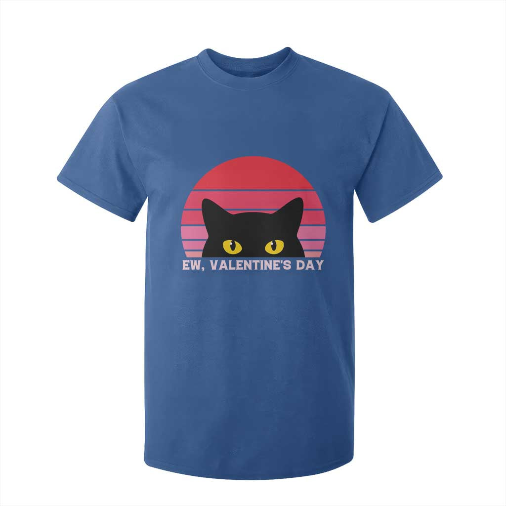 Funny Black Cat Anti Valentine Meme T Shirt For Kid TS14 Royal Blue Print Your Wear