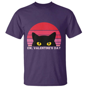 Funny Black Cat Anti Valentine Meme T Shirt TS14 Purple Print Your Wear