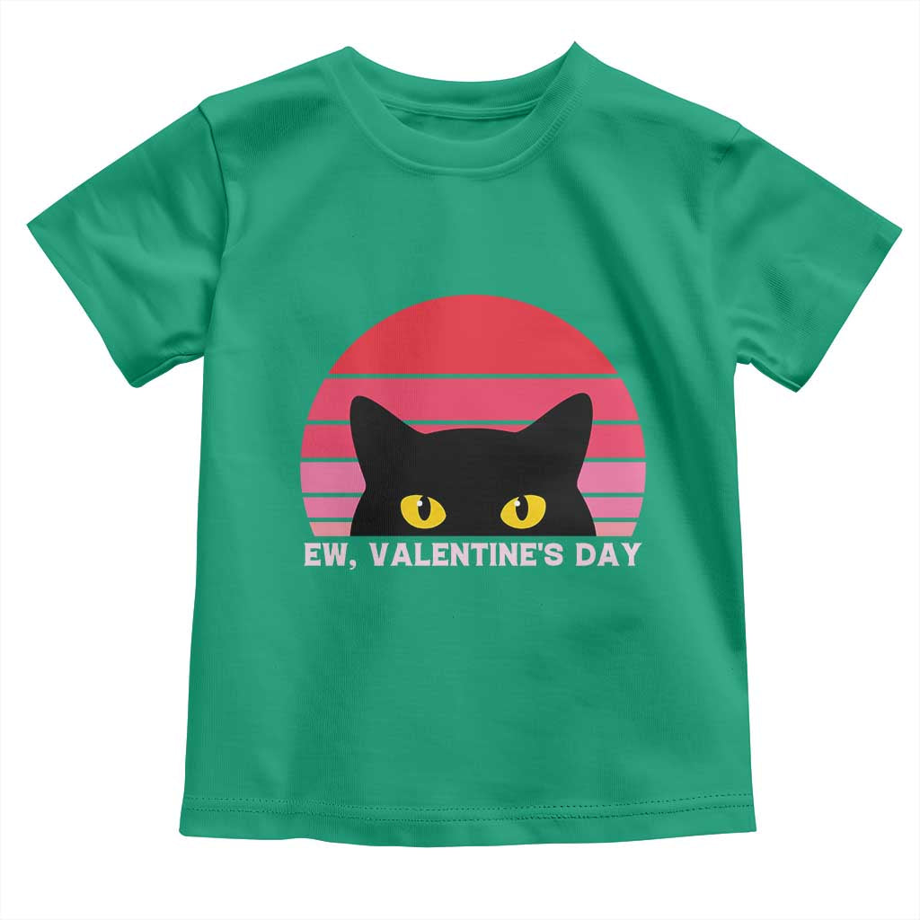 Funny Black Cat Anti Valentine Meme Toddler T Shirt TS14 Irish Green Print Your Wear