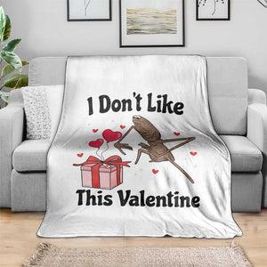 Marcus The Worm Meme Throw Blanket I Do Not Like This Valentine TS14 Print Your Wear
