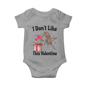 Marcus The Worm Meme Baby Onesie I Do Not Like This Valentine TS14 Sport Gray Print Your Wear