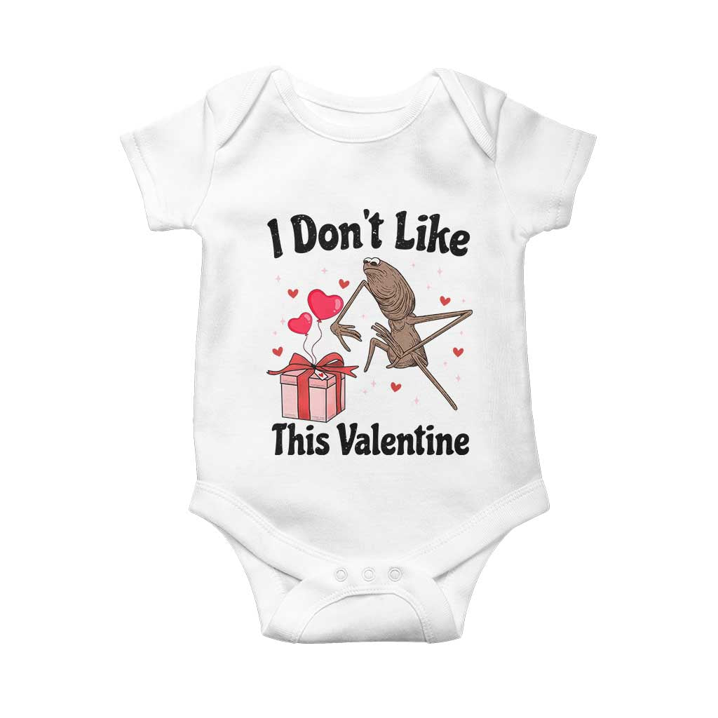 Marcus The Worm Meme Baby Onesie I Do Not Like This Valentine TS14 White Print Your Wear