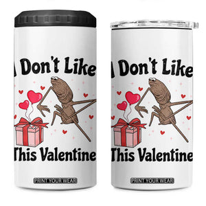 Marcus The Worm Meme 4 in 1 Can Cooler Tumbler I Do Not Like This Valentine TS14 One Size: 16 oz White Print Your Wear