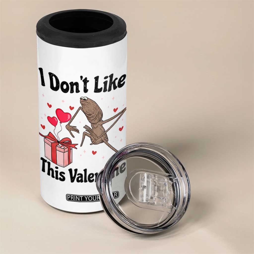 Marcus The Worm Meme 4 in 1 Can Cooler Tumbler I Do Not Like This Valentine TS14 Print Your Wear