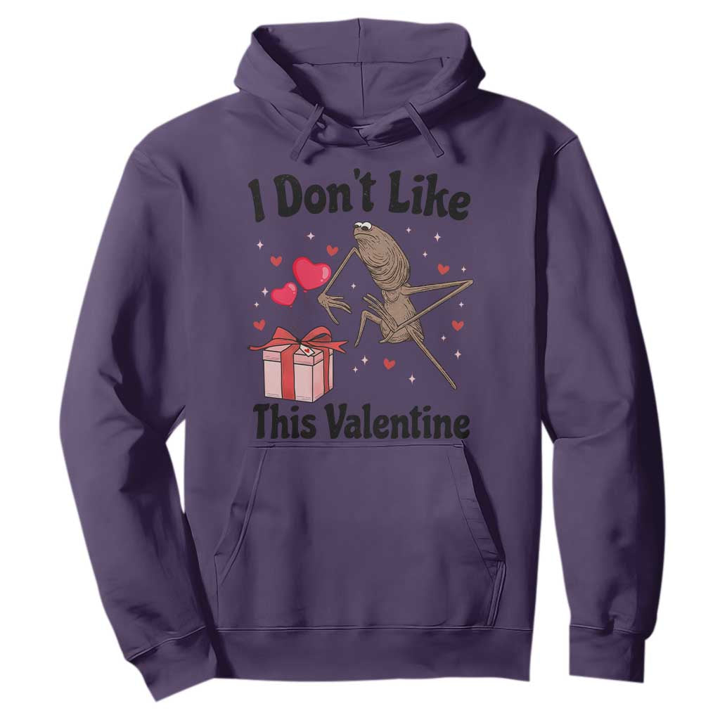 Marcus The Worm Meme Hoodie I Do Not Like This Valentine - Print Your Wear