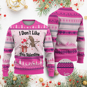 Marcus The Worm Meme Ugly Christmas Sweater I Do Not Like This Valentine TS14 Hot Pink Print Your Wear