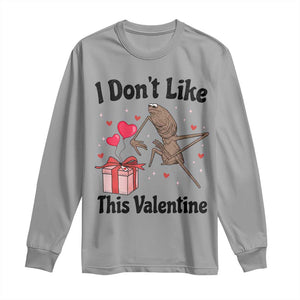 Marcus The Worm Meme Long Sleeve Shirt I Do Not Like This Valentine TS14 Sport Gray Print Your Wear