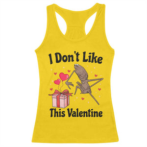 Marcus The Worm Meme Racerback Tank Top I Do Not Like This Valentine TS14 Daisy Print Your Wear
