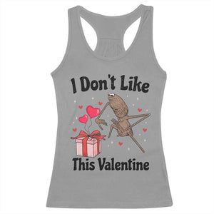 Marcus The Worm Meme Racerback Tank Top I Do Not Like This Valentine TS14 Sport Gray Print Your Wear