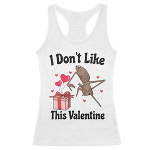Marcus The Worm Meme Racerback Tank Top I Do Not Like This Valentine TS14 White Print Your Wear