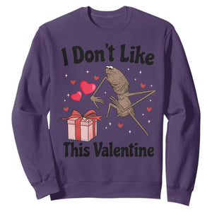 Marcus The Worm Meme Sweatshirt I Do Not Like This Valentine TS14 Purple Print Your Wear