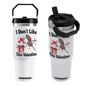 Marcus The Worm Meme Flip Straw Tumbler I Do Not Like This Valentine TS14 One Size: 30 oz White Print Your Wear