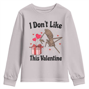 Marcus The Worm Meme Youth Sweatshirt I Do Not Like This Valentine TS14 Ice Gray Print Your Wear
