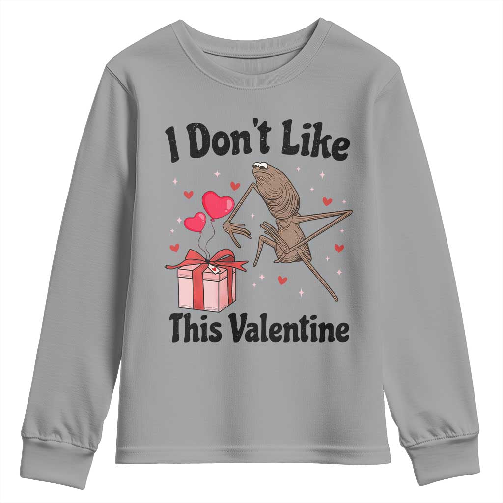 Marcus The Worm Meme Youth Sweatshirt I Do Not Like This Valentine TS14 Sport Gray Print Your Wear