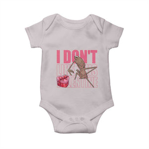 Marcus The Worm Funny Valentine Meme Baby Onesie I Don't Like This Valentine TS14 Ice Gray Print Your Wear