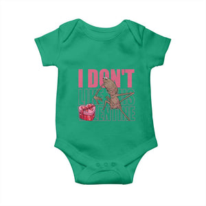 Marcus The Worm Funny Valentine Meme Baby Onesie I Don't Like This Valentine TS14 Irish Green Print Your Wear