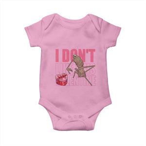 Marcus The Worm Funny Valentine Meme Baby Onesie I Don't Like This Valentine TS14 Light Pink Print Your Wear